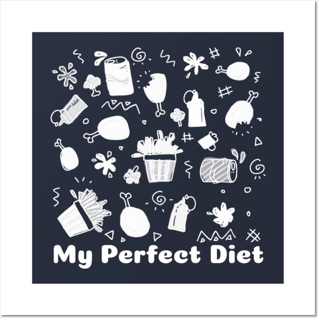 My Perfect Diet Wall Art by radeckari25